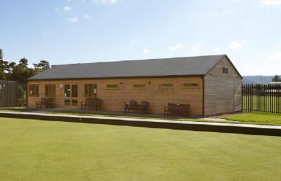 Pic 19. 16.8m x 7.2m Bowls Pavilion with 2 layer torch-on felt